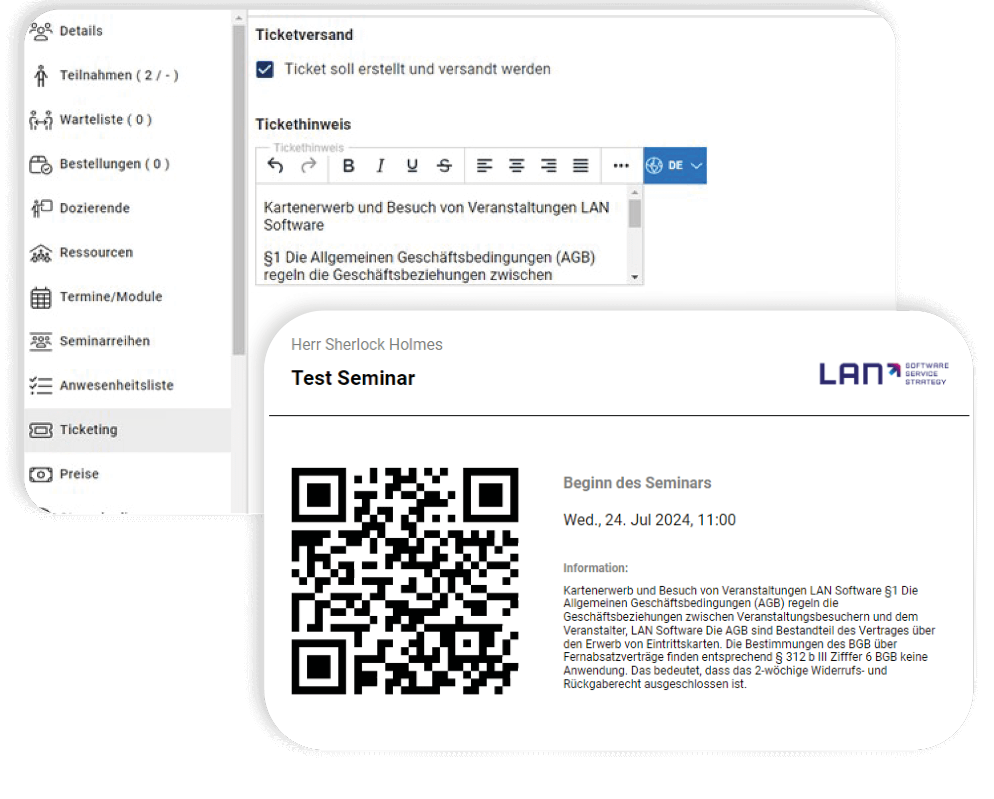 Ticketscanner: Ticket scannen und automatisiert versenden